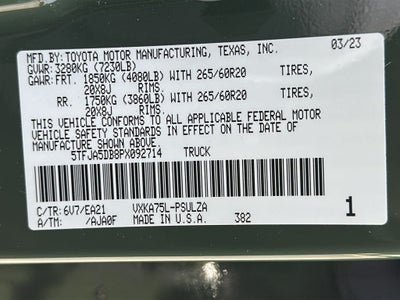 2023 Toyota TUNDRA 4X4 Limited