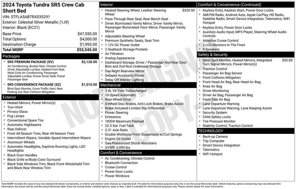 2024 Toyota TUNDRA 4X2 SR5