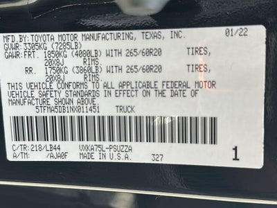 2022 Toyota TUNDRA 4X4 1794