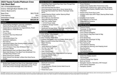 2023 Toyota TUNDRA 4X4 Platinum