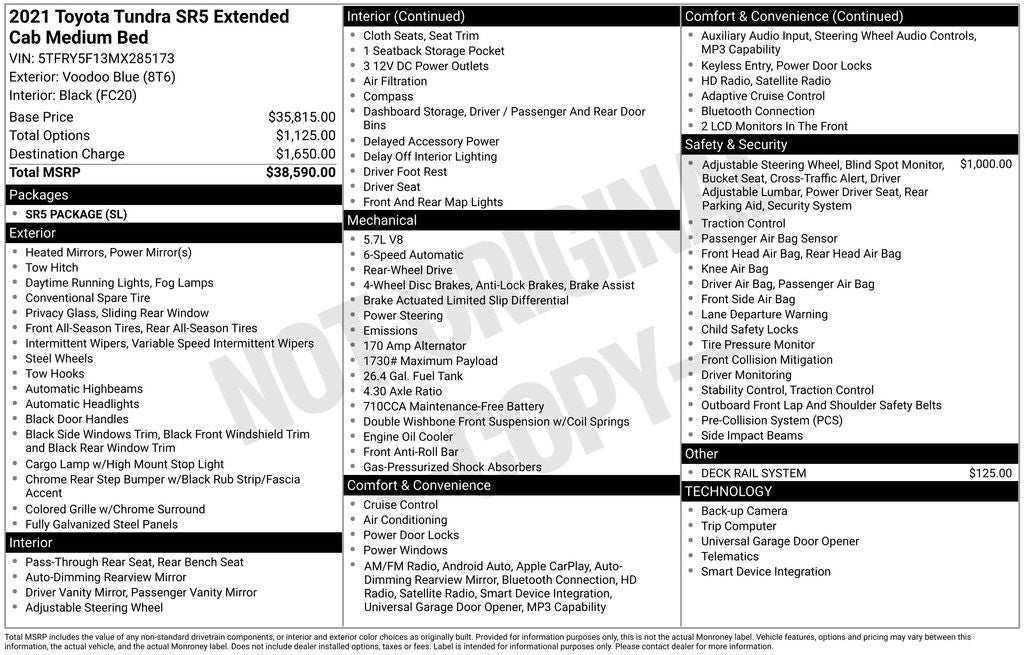 2021 Toyota Tundra SR5