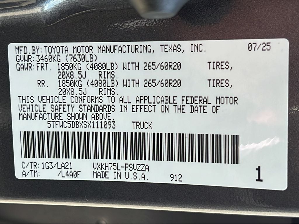 2025 Toyota Tundra i-FORCE MAX Platinum