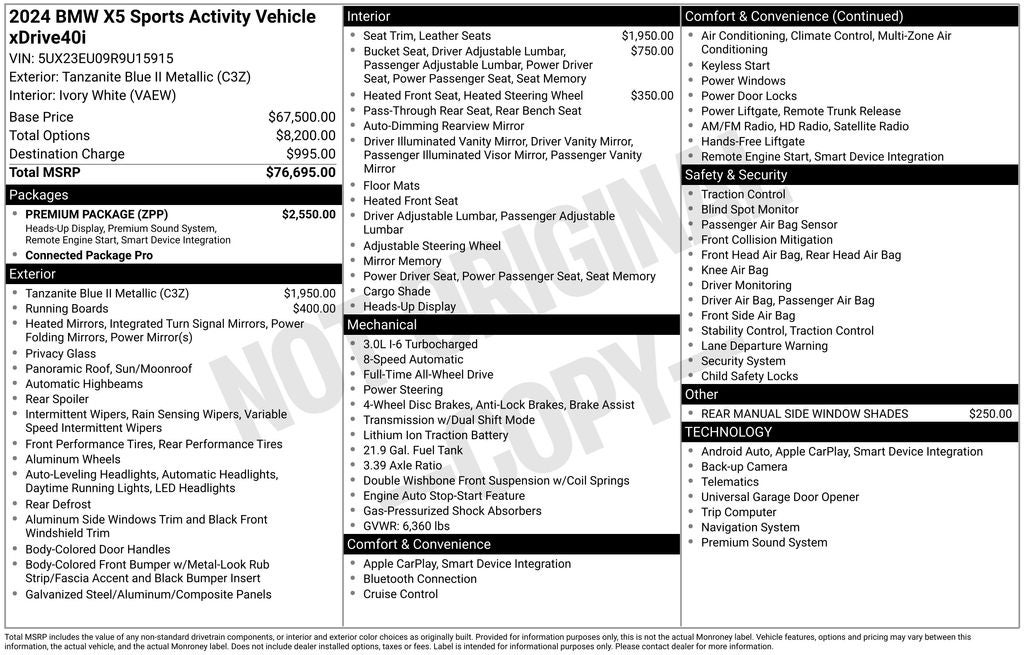 2024 BMW X5 xDrive40i