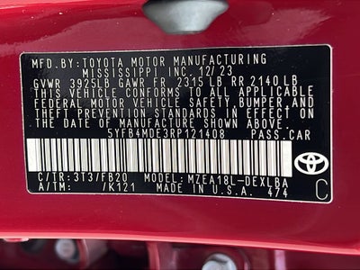 2024 Toyota Corolla LE
