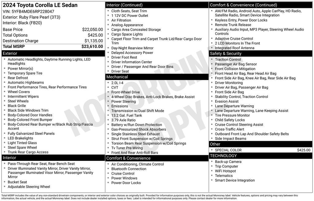 2024 Toyota Corolla LE