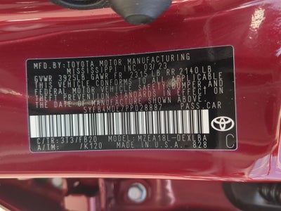 2023 Toyota COROLLA LE