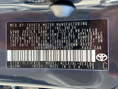 2024 Toyota Corolla LE