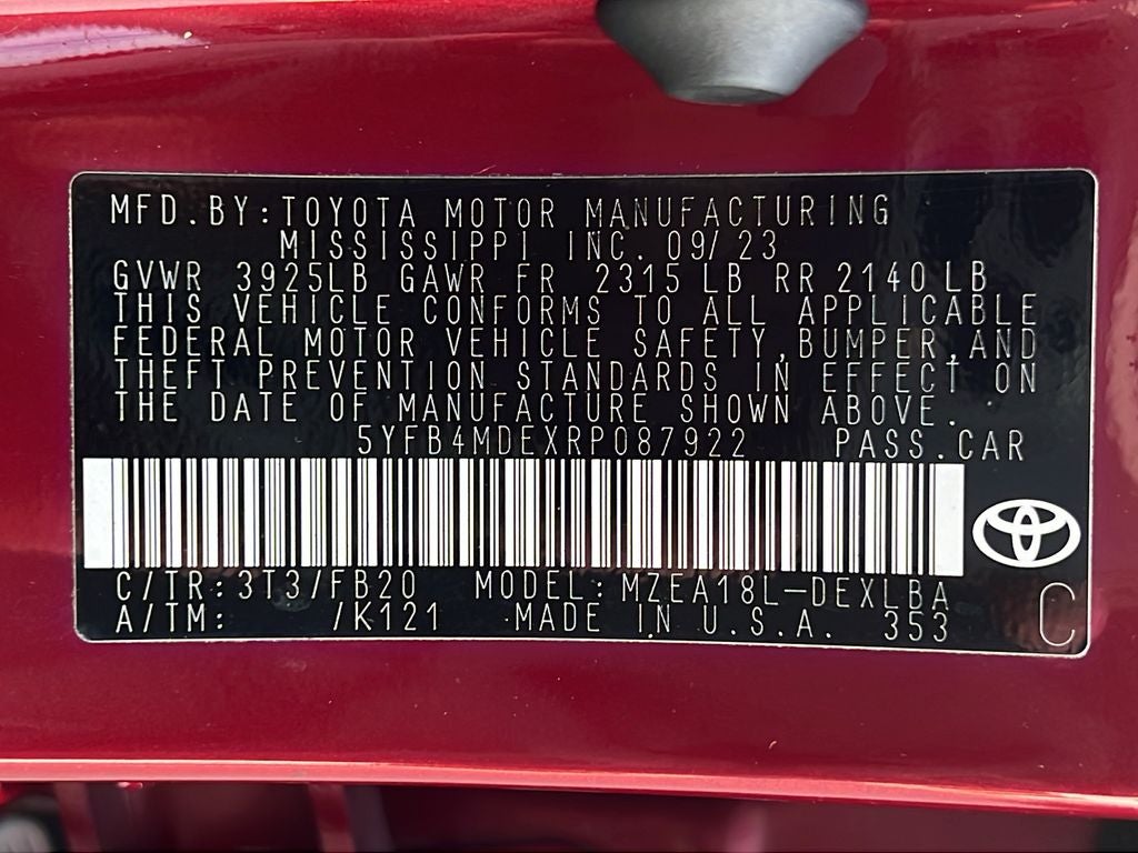 2024 Toyota Corolla LE