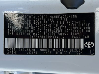 2024 Toyota Corolla LE