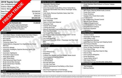 2018 Toyota COROLLA LE