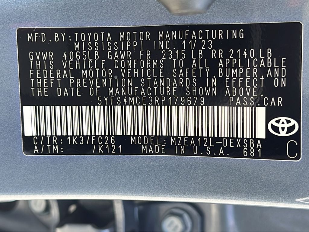 2024 Toyota Corolla SE