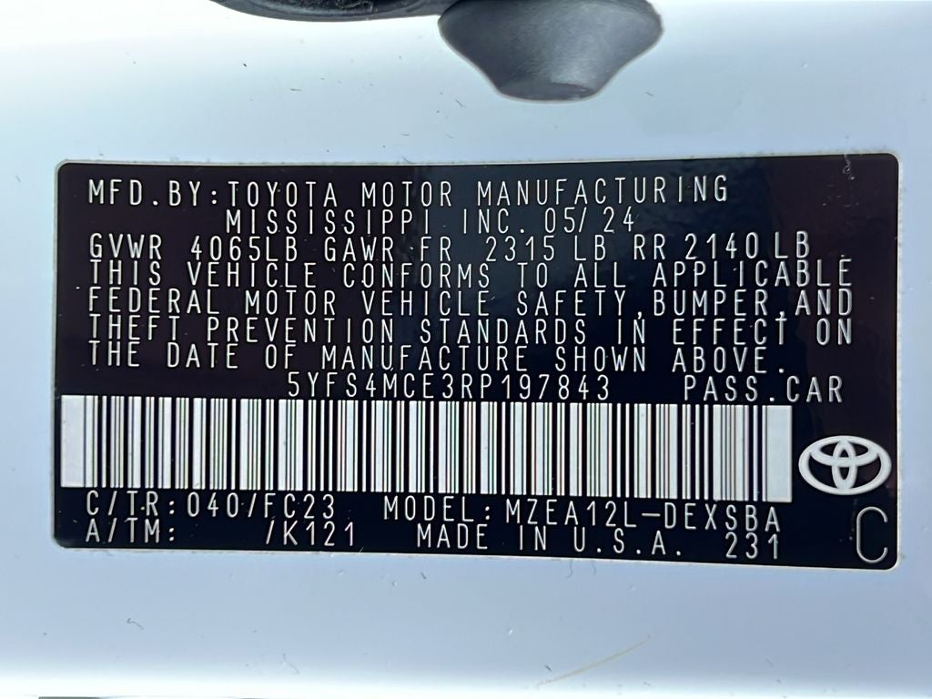 2024 Toyota COROLLA SE