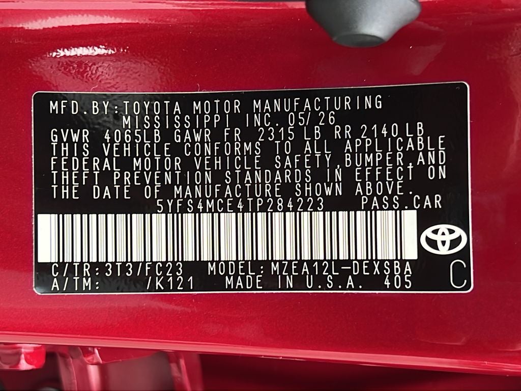 2026 Toyota Corolla SE