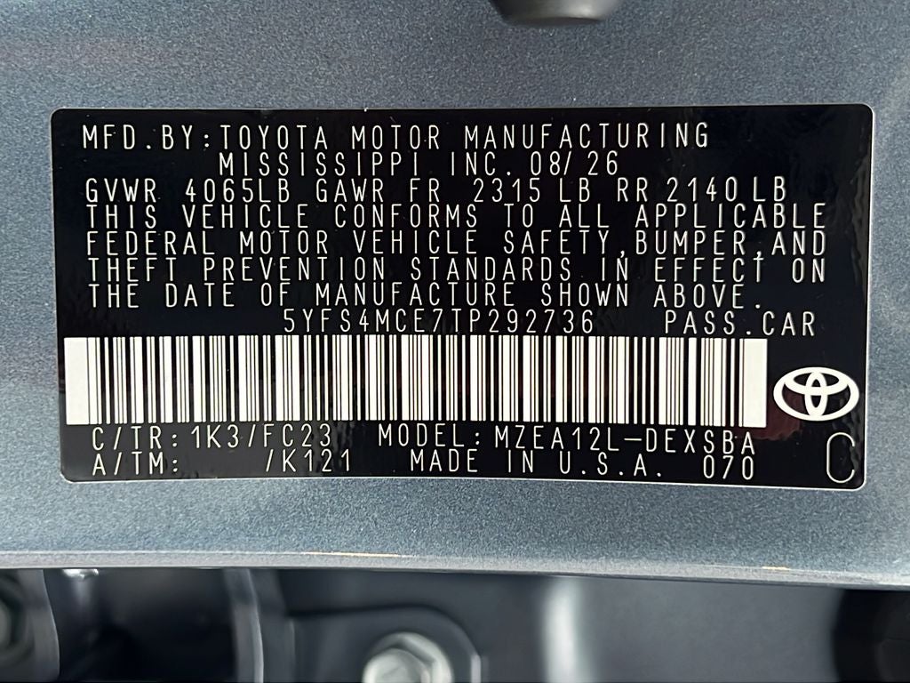 2026 Toyota Corolla SE