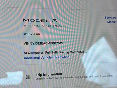 2021 Tesla Model 3 Standard Range Plus