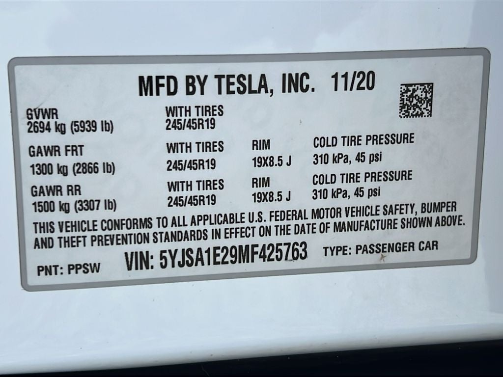 2021 Tesla Model S Long Range
