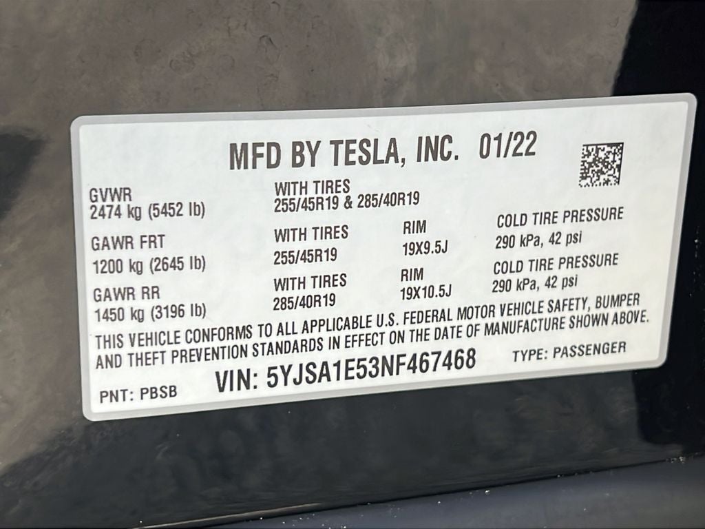 2022 Tesla Model S Base