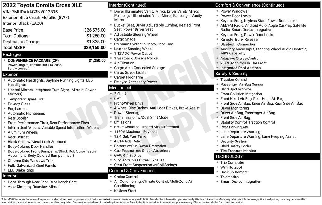 2022 Toyota Corolla Cross XLE