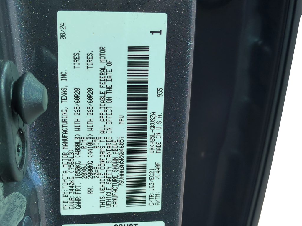 2024 Toyota SEQUOIA 4WD Capstone