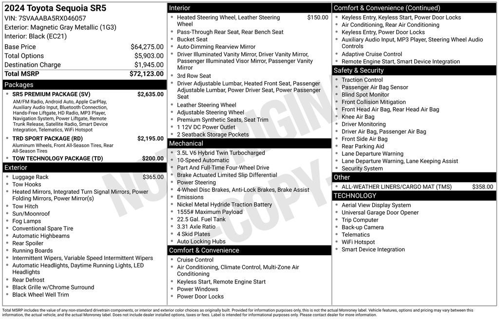 2024 Toyota SEQUOIA 4WD SR5