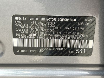 2020 Mitsubishi Outlander ES