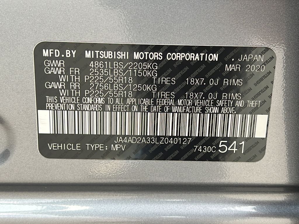 2020 Mitsubishi Outlander ES