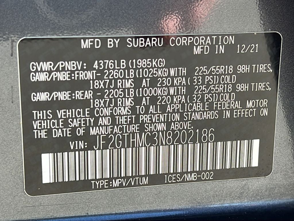 2022 Subaru Crosstrek Limited