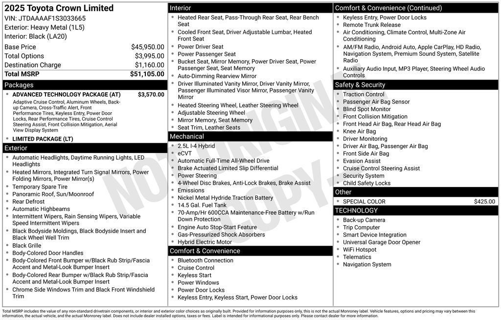 2025 Toyota CROWN Limited