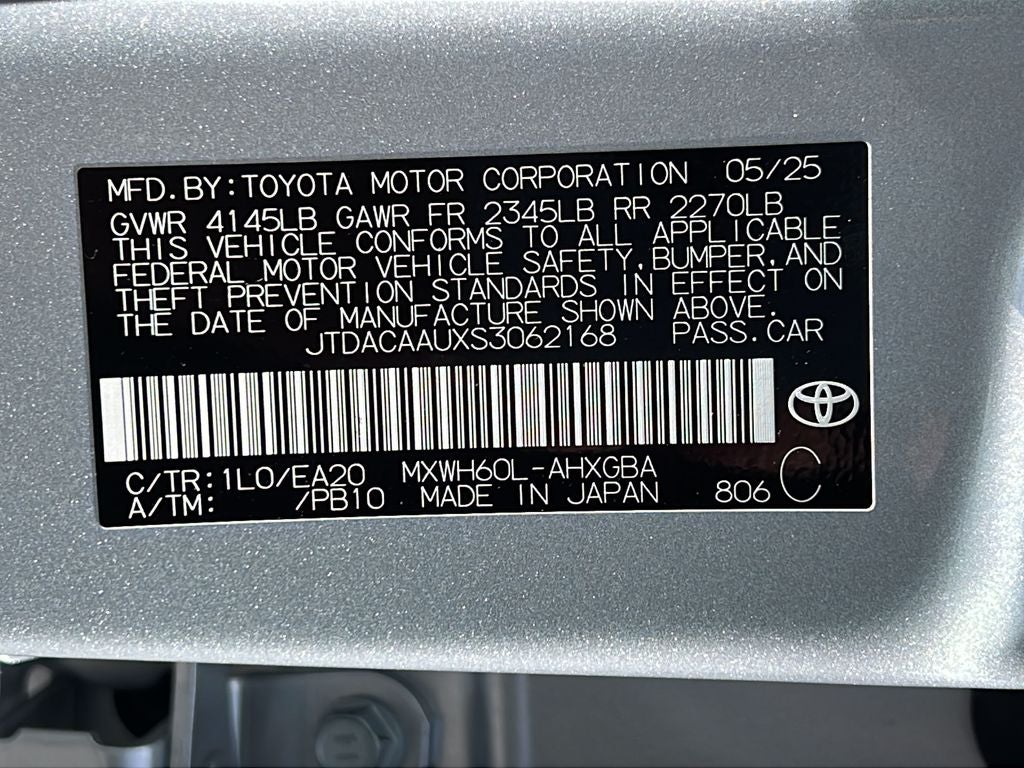 2025 Toyota Prius XLE