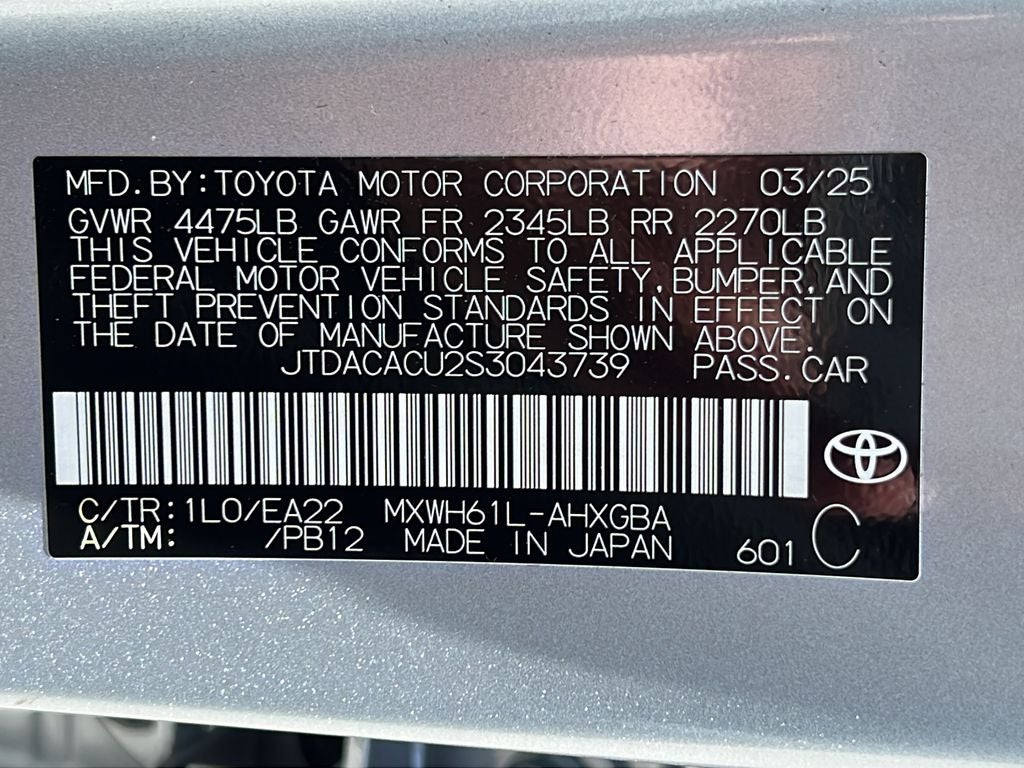 2025 Toyota Prius Plug-in Hybrid CVT