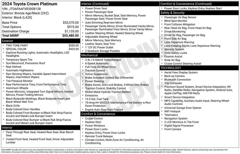2024 Toyota CROWN Platinum
