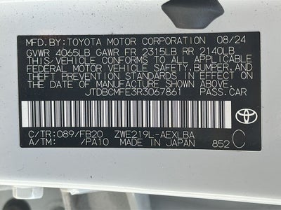 2024 Toyota Corolla Hybrid LE