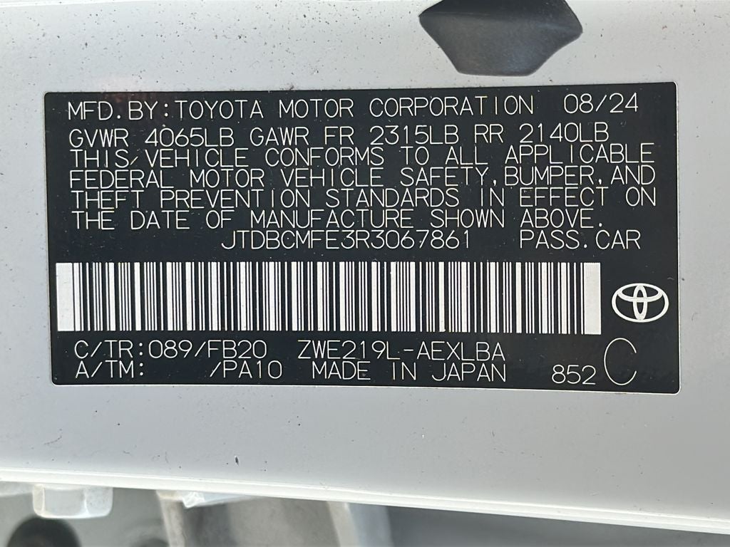 2024 Toyota Corolla Hybrid LE