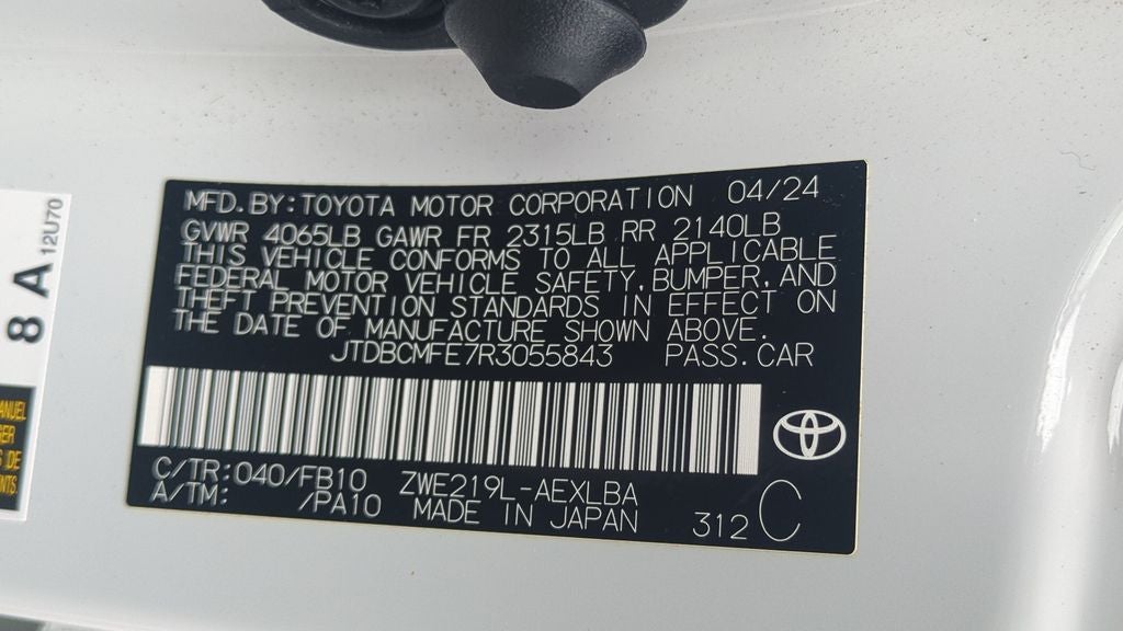 2024 Toyota Corolla Hybrid LE