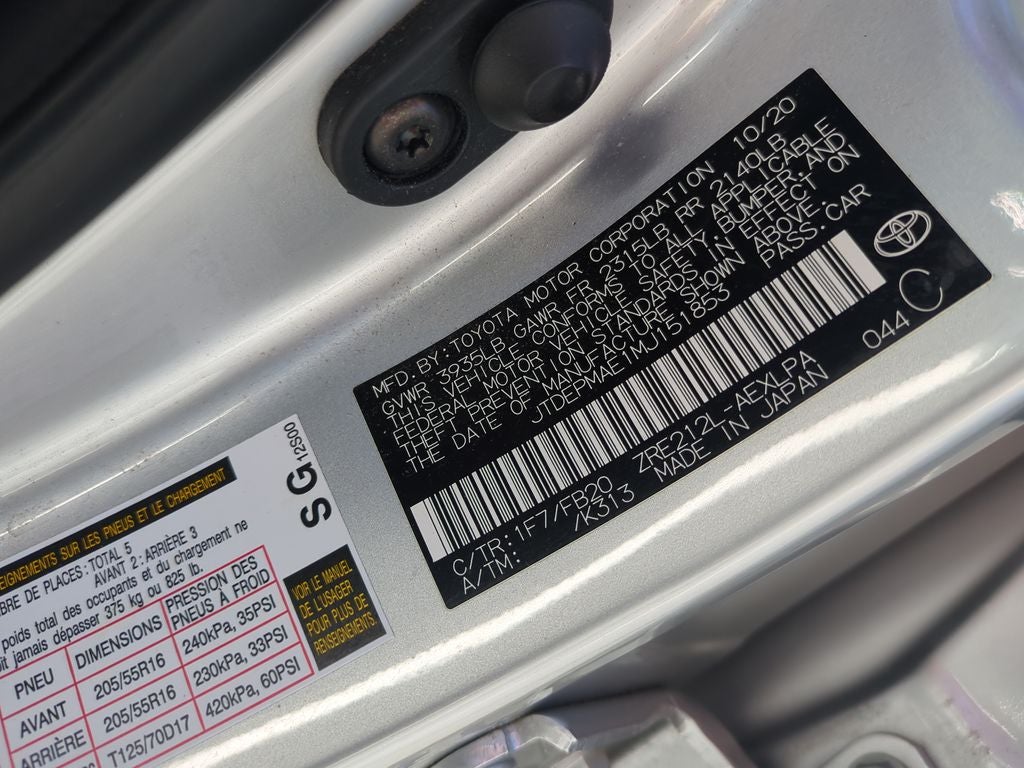 2021 Toyota COROLLA LE