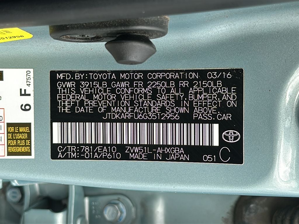 2016 Toyota PRIUS Four