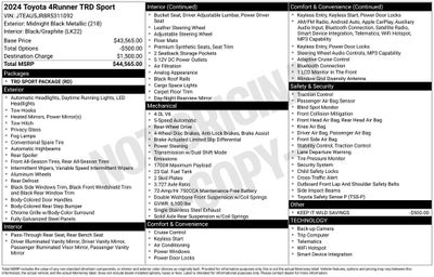 2024 Toyota 4Runner TRD Sport