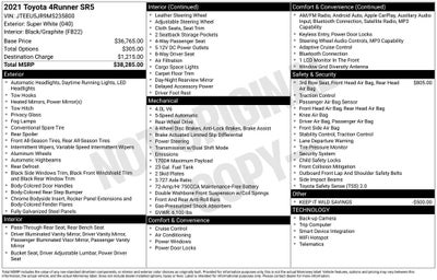 2021 Toyota 4RUNNER SR5