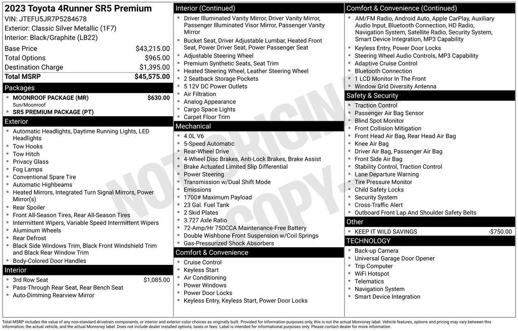 2023 Toyota 4Runner SR5 Premium