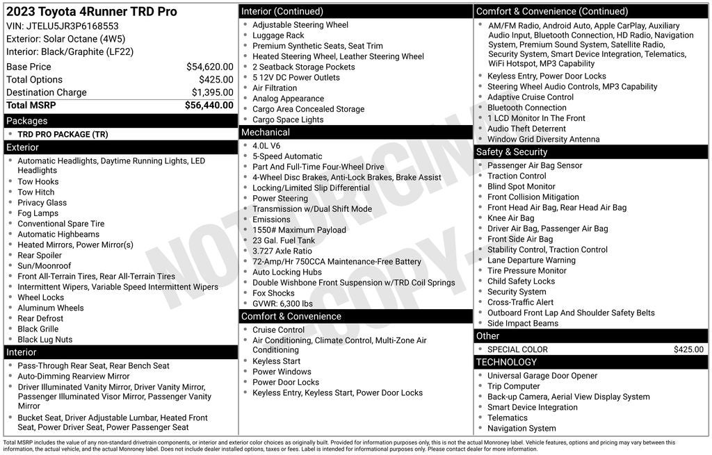 2023 Toyota 4Runner TRD Pro