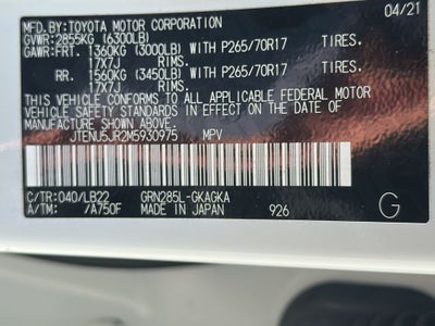 2021 Toyota 4RUNNER SR5 Premium