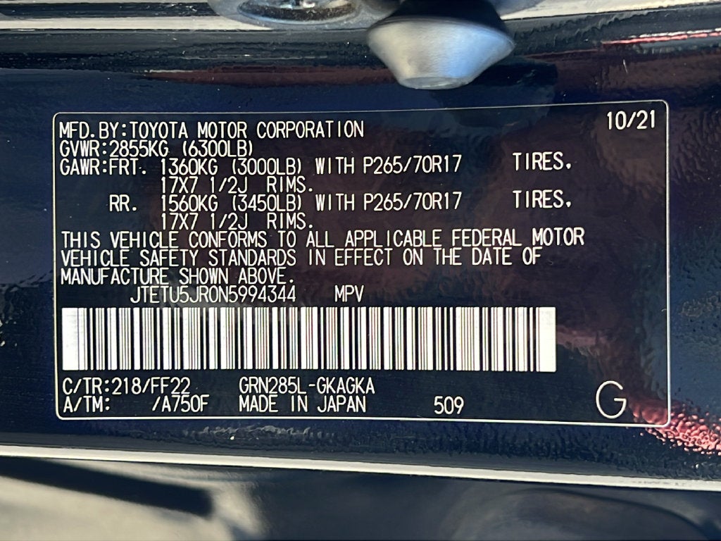 2022 Toyota 4Runner Trail