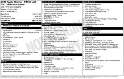 2025 Toyota 4Runner i-FORCE MAX TRD Off Road Premium