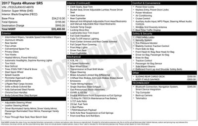 2017 Toyota 4RUNNER SR5