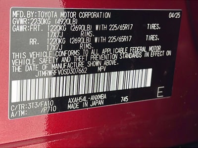 2025 Toyota RAV4 Hybrid XLE