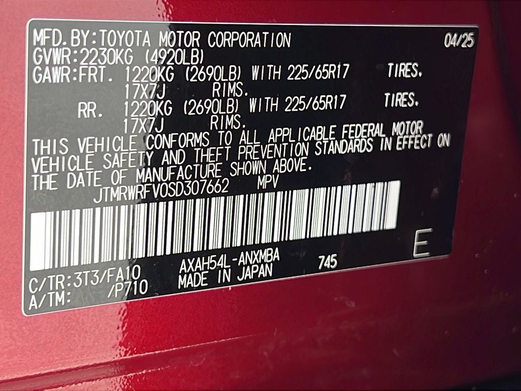 2025 Toyota RAV4 Hybrid XLE
