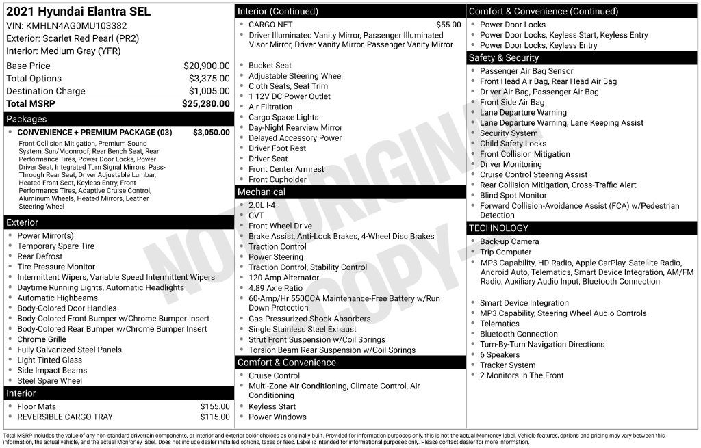 2021 Hyundai Elantra SEL
