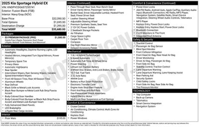 2025 Kia Sportage Hybrid EX