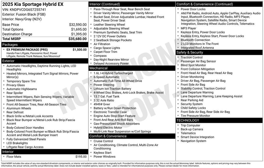 2025 Kia Sportage Hybrid EX
