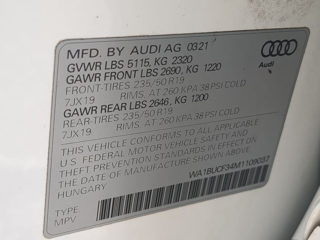 2021 Audi Q3 Premium quattro